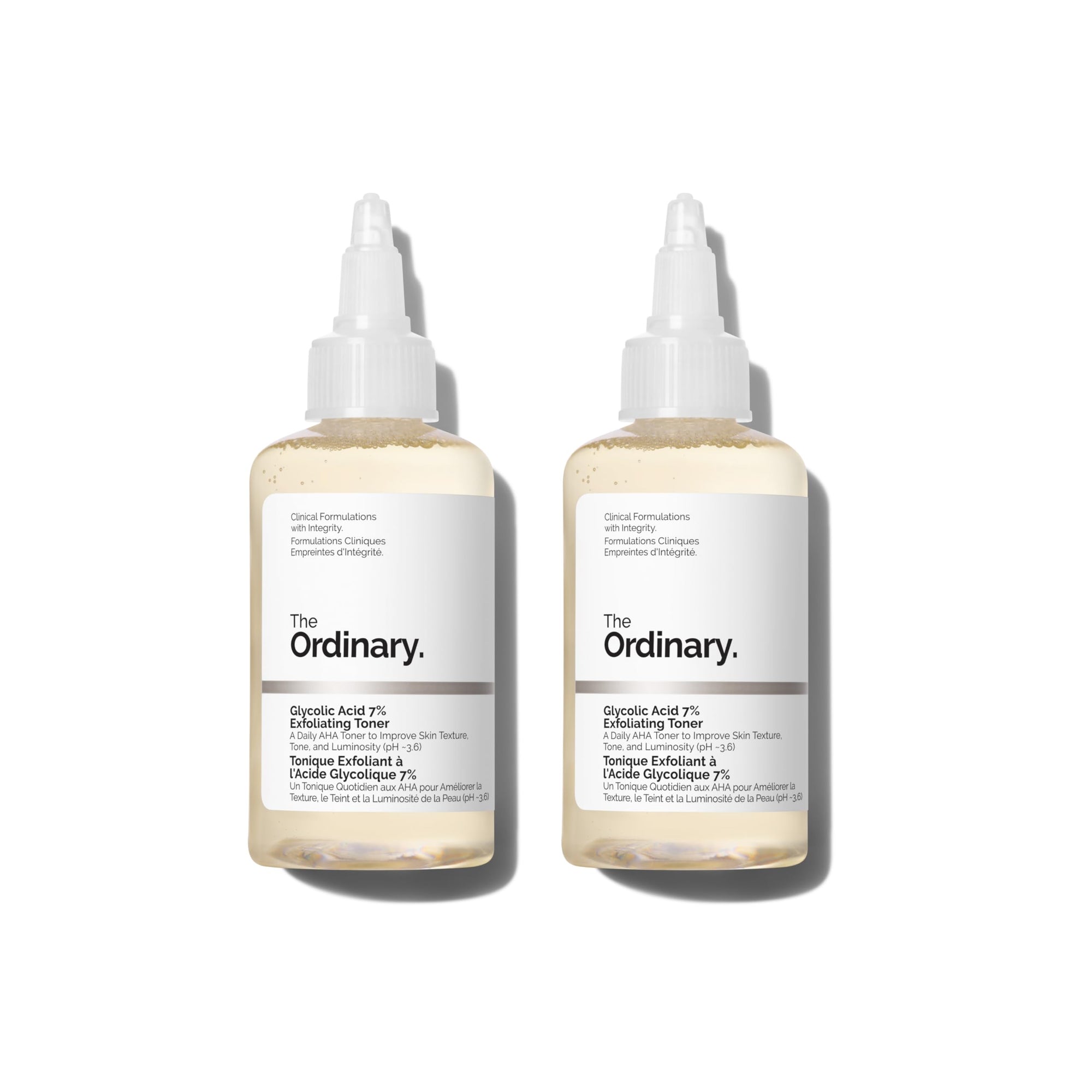 The Ordinary Glycolic Acid 7% Exfoliating Toner, Brightening and Smoothing Daily Toner for More Even-Looking Skin Tone, 3.4 Fl Oz