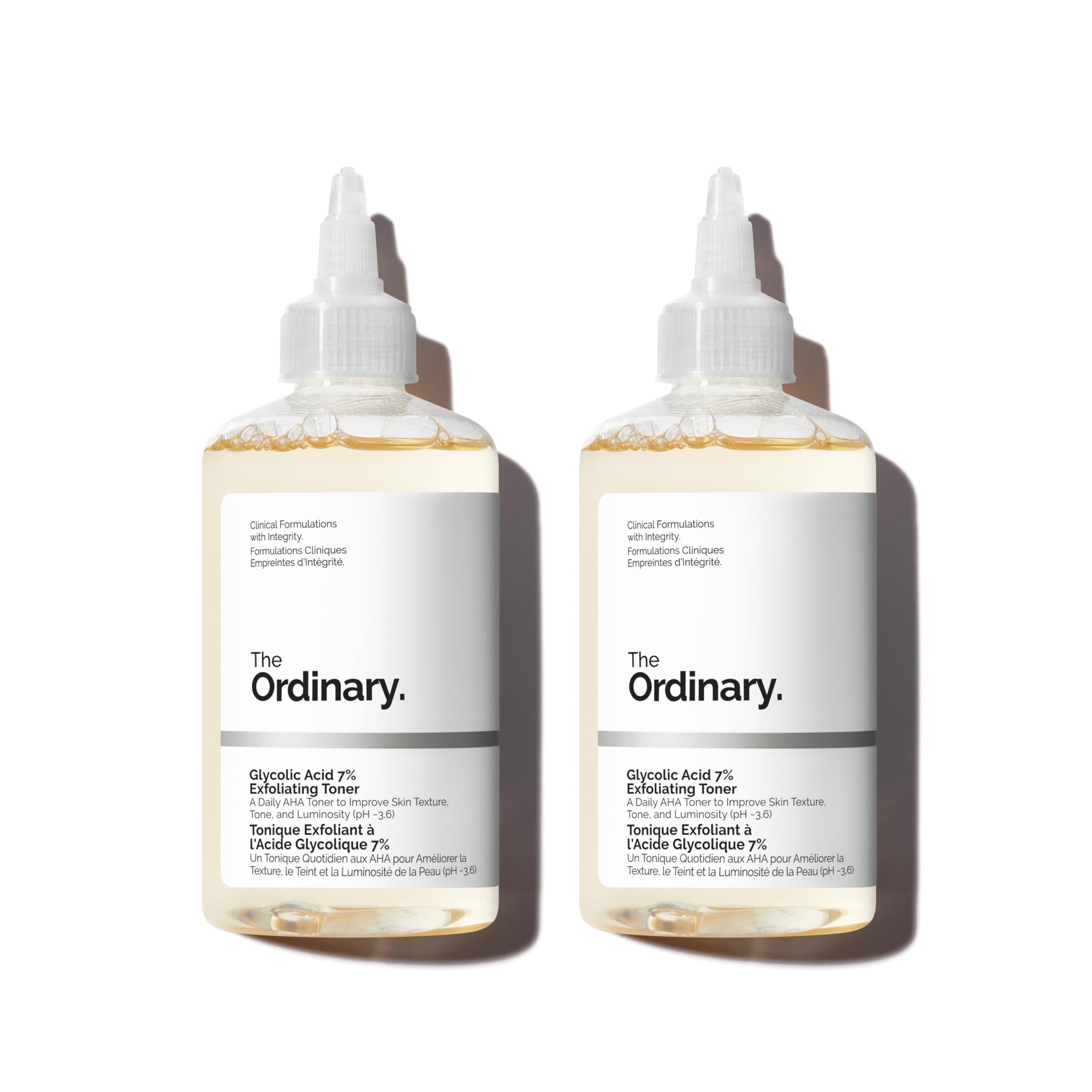 The Ordinary Glycolic Acid 7% Exfoliating Toner, Brightening and Smoothing Daily Toner for More Even-Looking Skin Tone, 3.4 Fl Oz