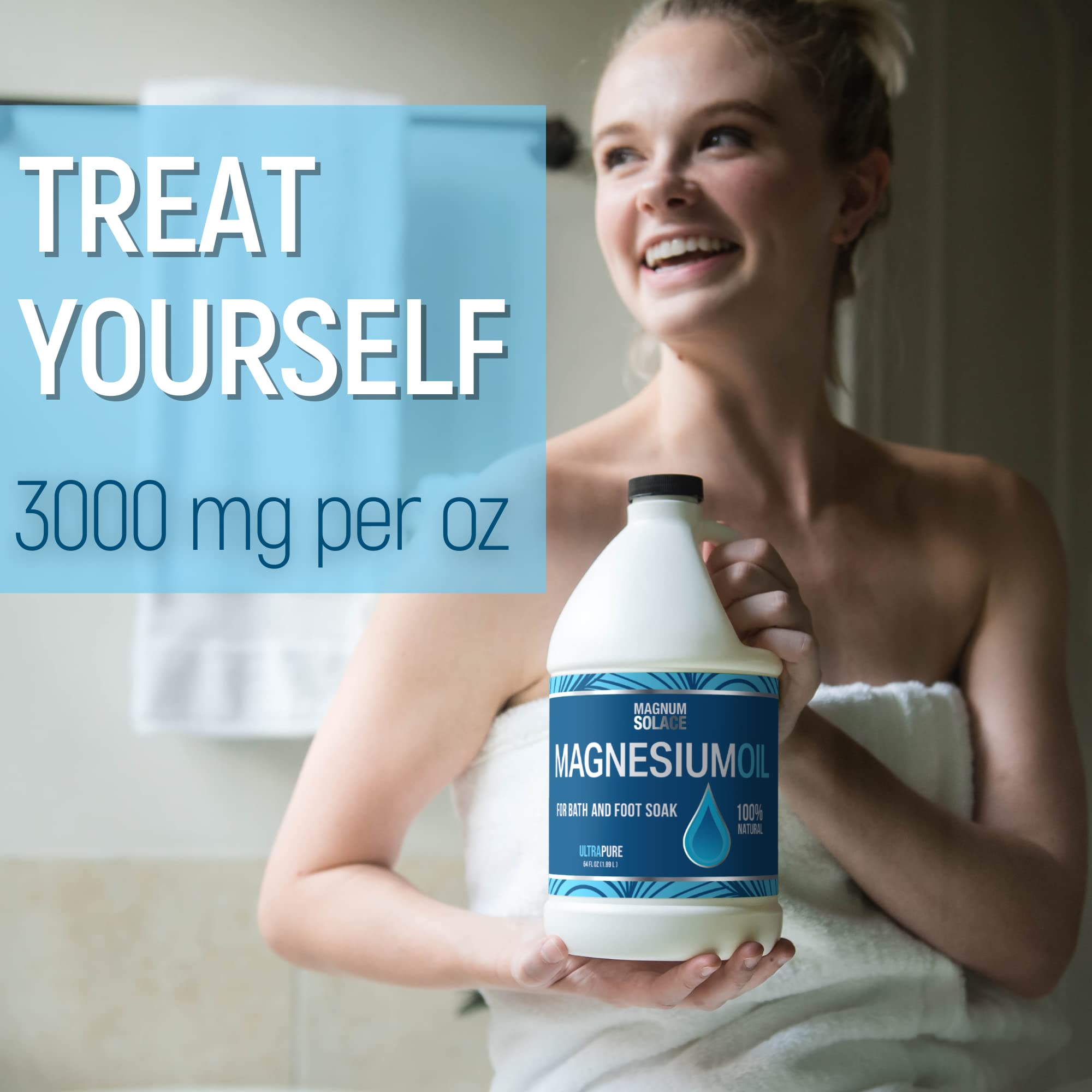 Pure Magnesium Oil Spray - 100% Natural Magnesium Spray - Sourced from The Dead Sea Topical Magnesium