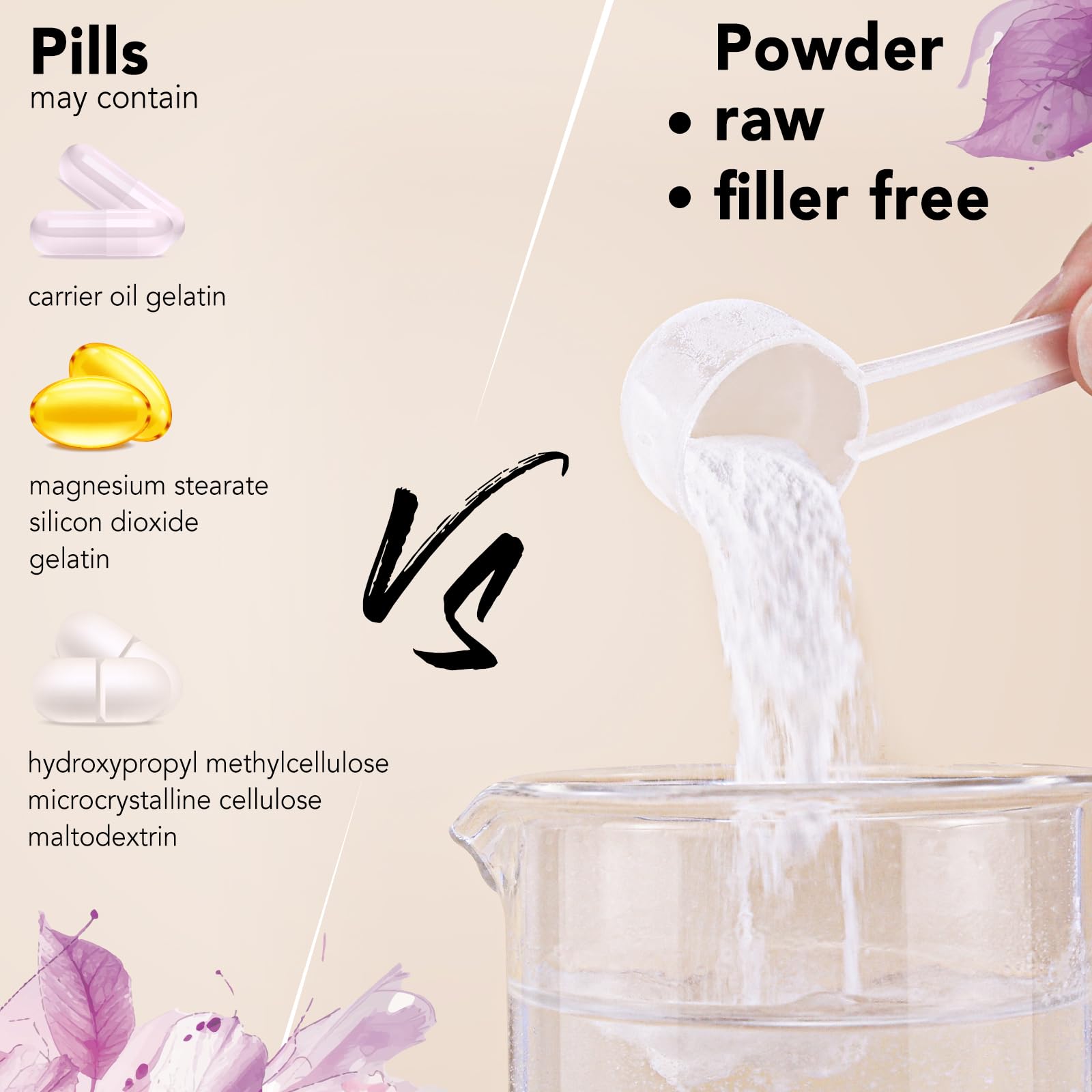 VEV Multi Collagen Peptides Powder, 1 lb – Type I, II, III, V, X, Hydrolyzed Collagen, Hyaluronic Acid Power, Biotin, Vitamin C, Supports Skin, Unflavored, Dissolves Easily