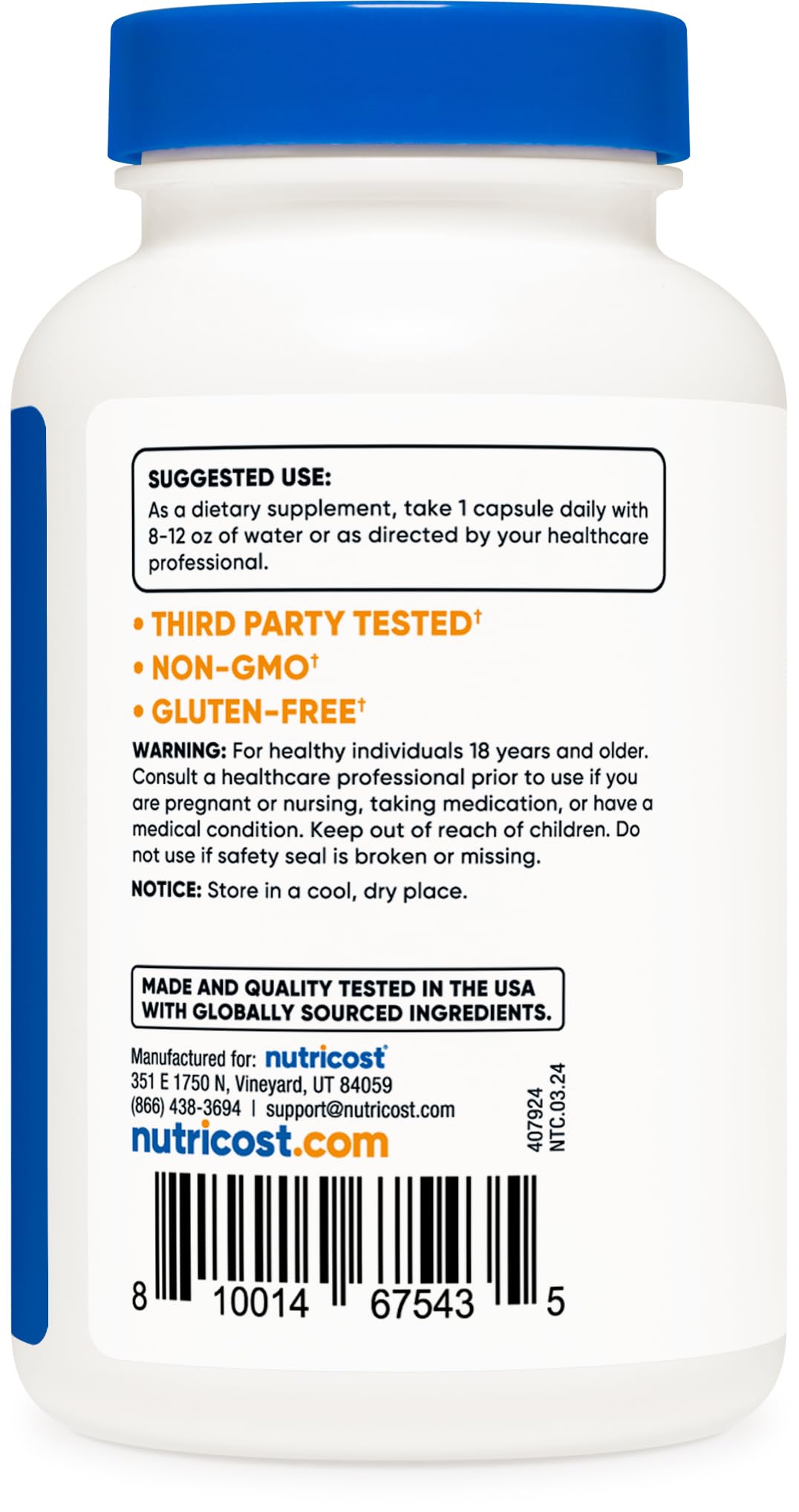 Nutricost Vitamin B12 (Methylcobalamin) 2000mcg, 120 Capsules - Vegetarian Caps, Non-GMO, Gluten Free B12 Supplement