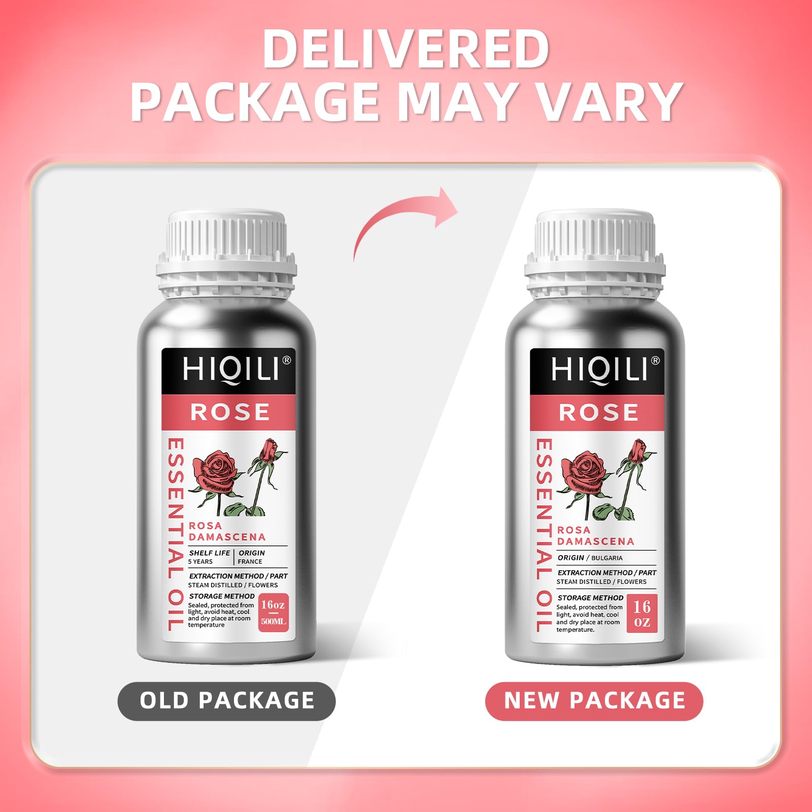 HIQILI Black Pepper Essential Oil for Aromatherapy & Diffuser - Natural Spicy & Warming Scent - Therapeutic Grade - 3.38 Fl Oz