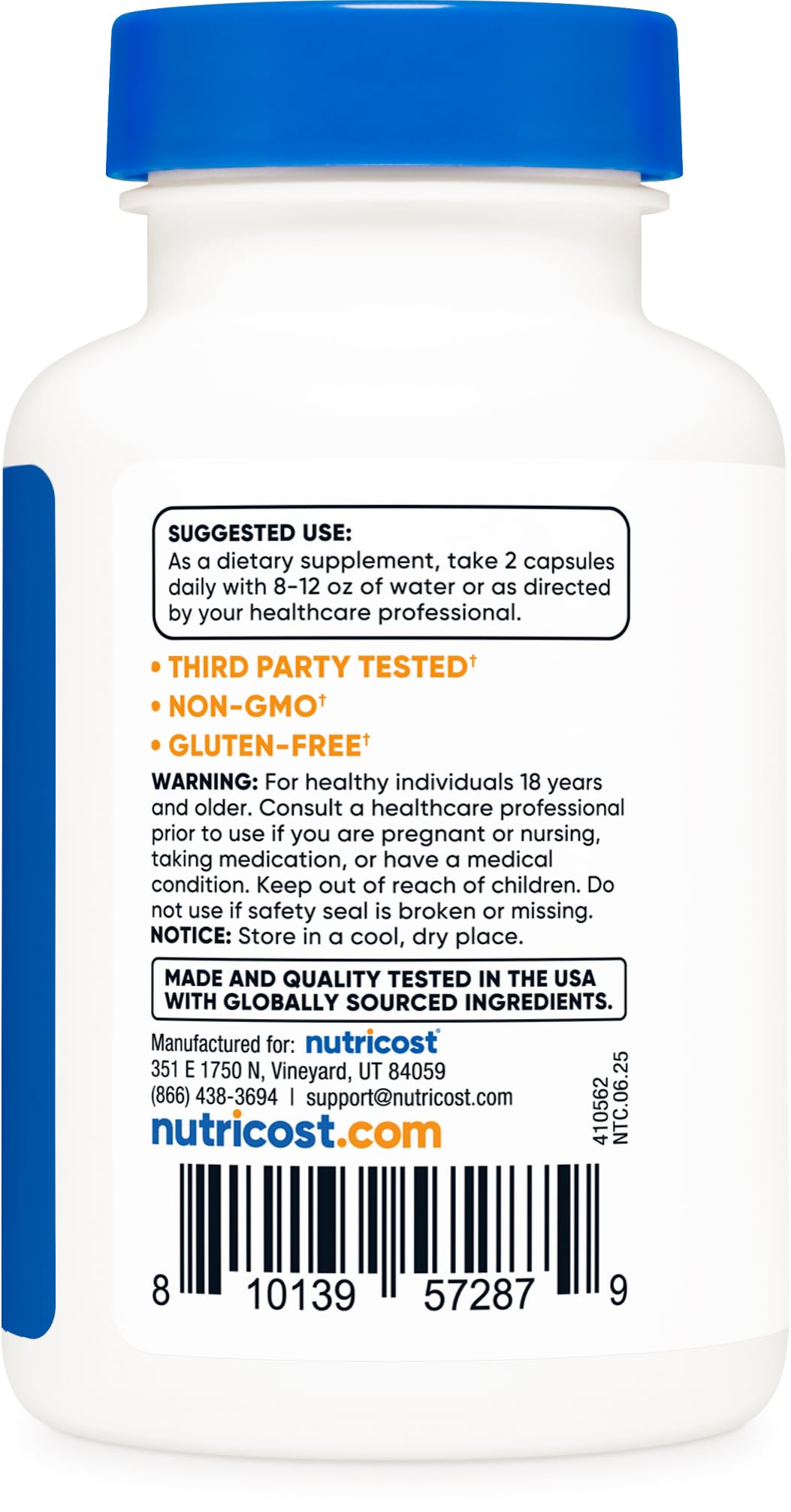 Nutricost Berberine HCl 1200mg , 60 Vegetarian Capsules - Gluten Free & Non-GMO