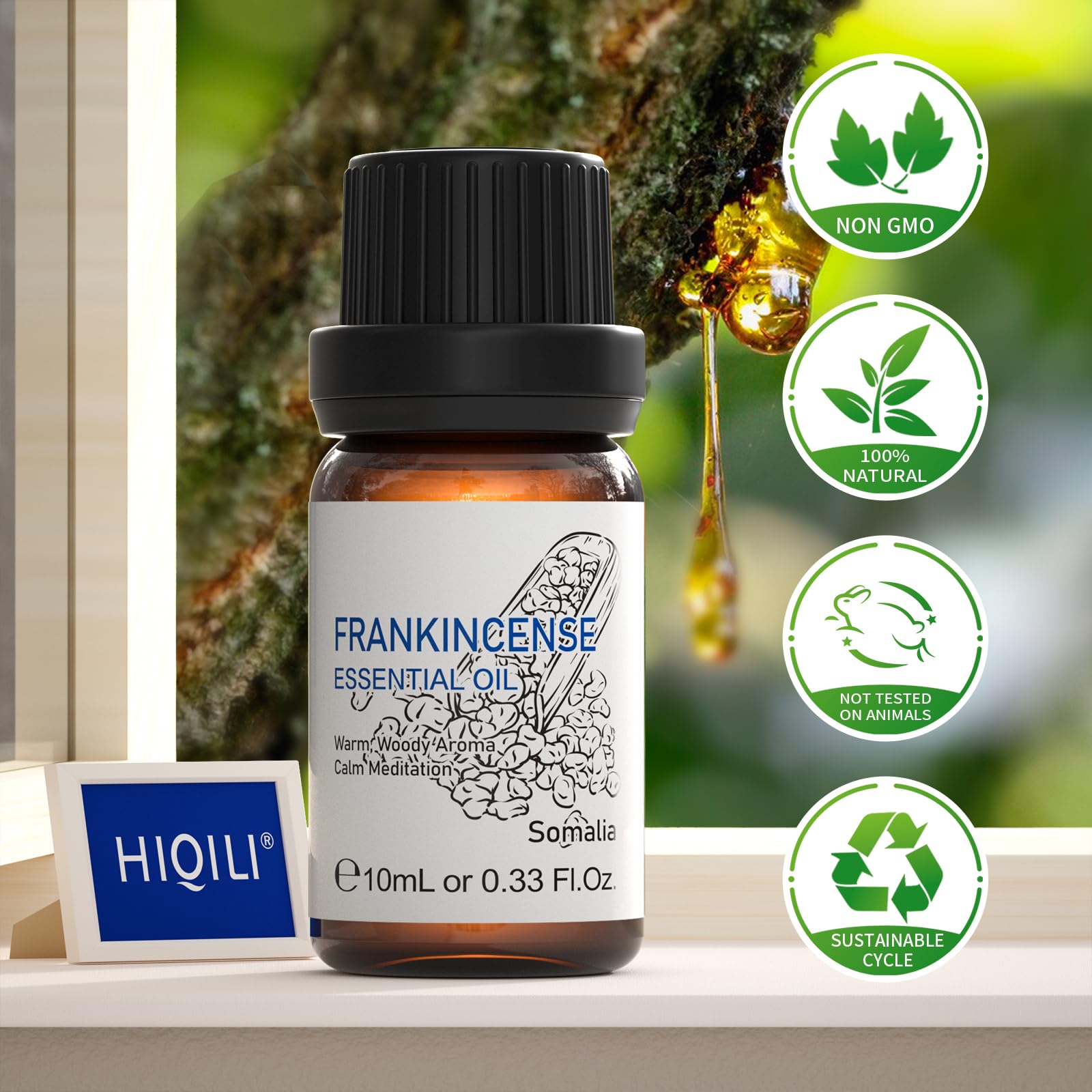 HIQILI Black Pepper Essential Oil for Aromatherapy & Diffuser - Natural Spicy & Warming Scent - Therapeutic Grade - 3.38 Fl Oz