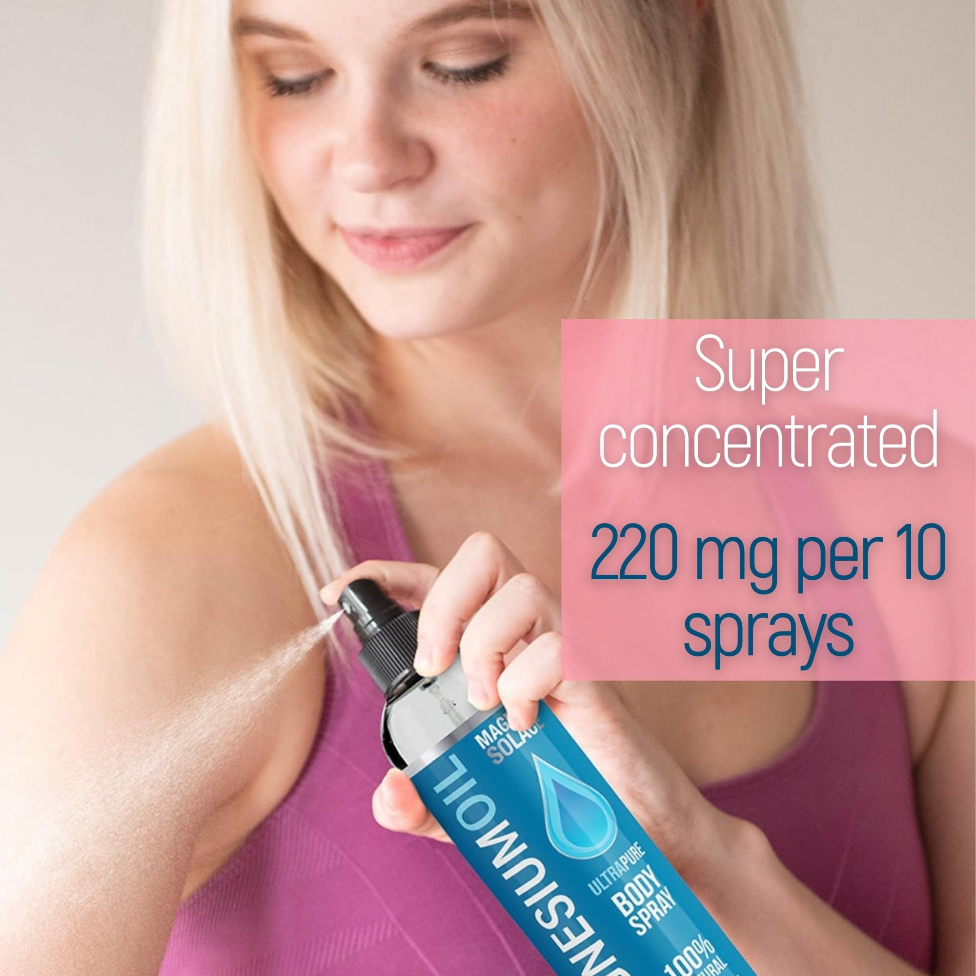 Pure Magnesium Oil Spray - 100% Natural Magnesium Spray - Sourced from The Dead Sea Topical Magnesium