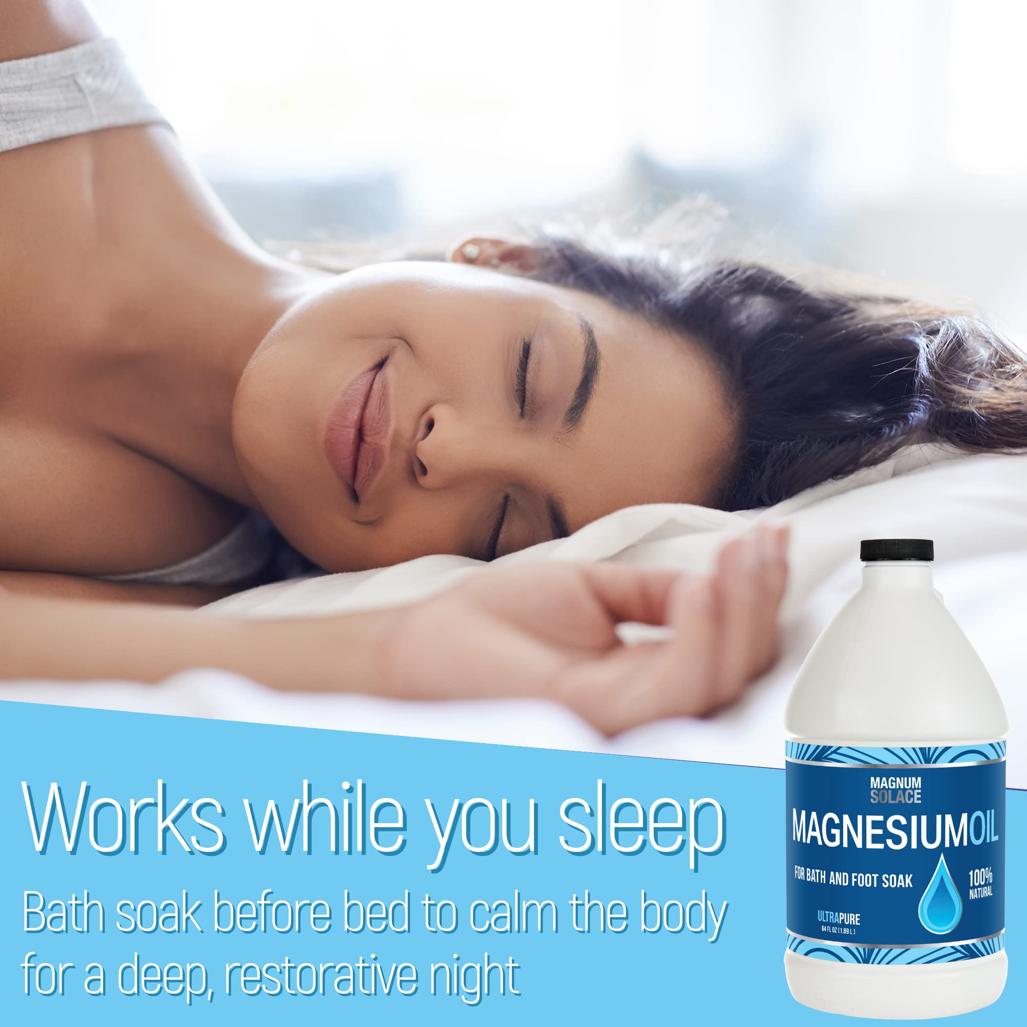 Pure Magnesium Oil Spray - 100% Natural Magnesium Spray - Sourced from The Dead Sea Topical Magnesium
