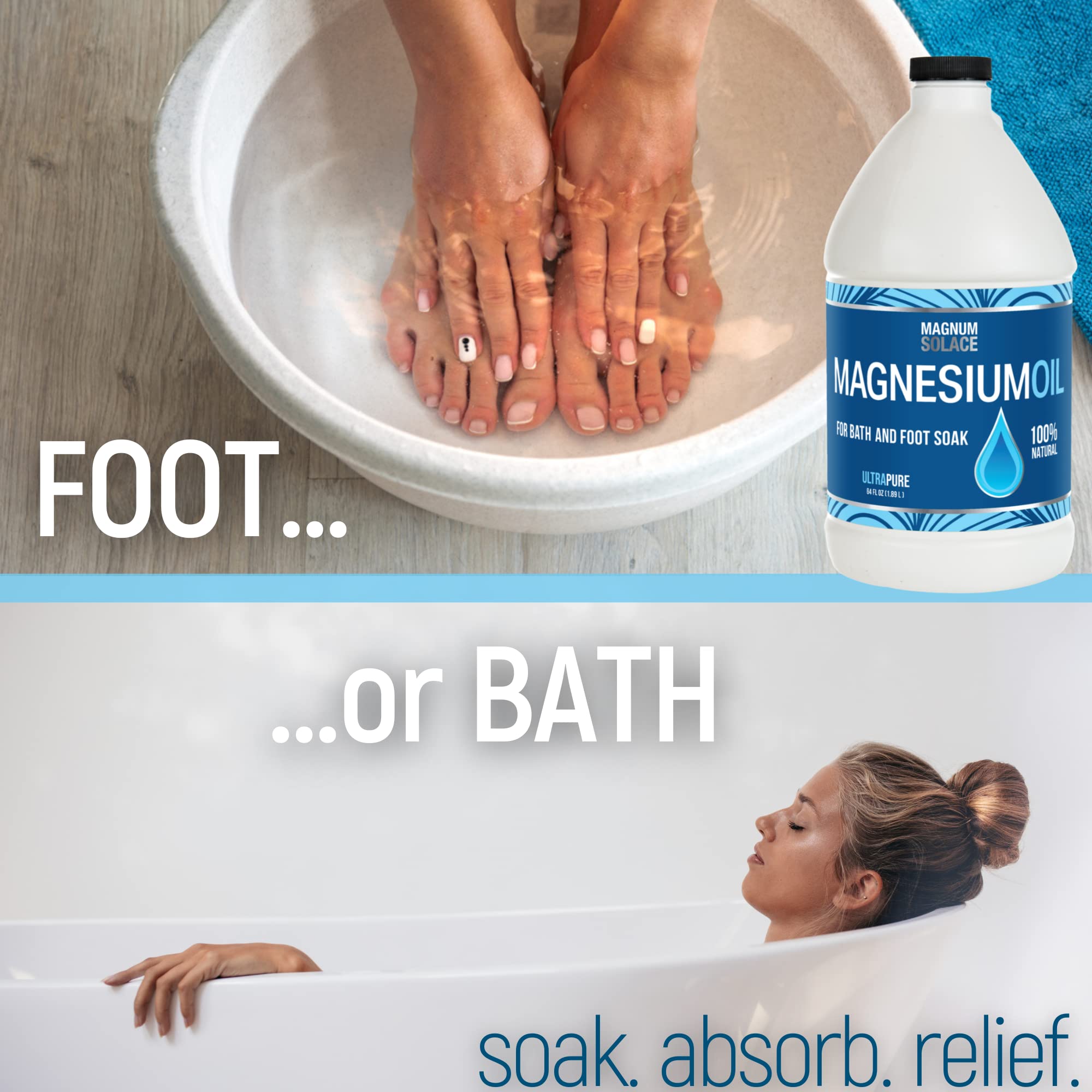 Pure Magnesium Oil Spray - 100% Natural Magnesium Spray - Sourced from The Dead Sea Topical Magnesium