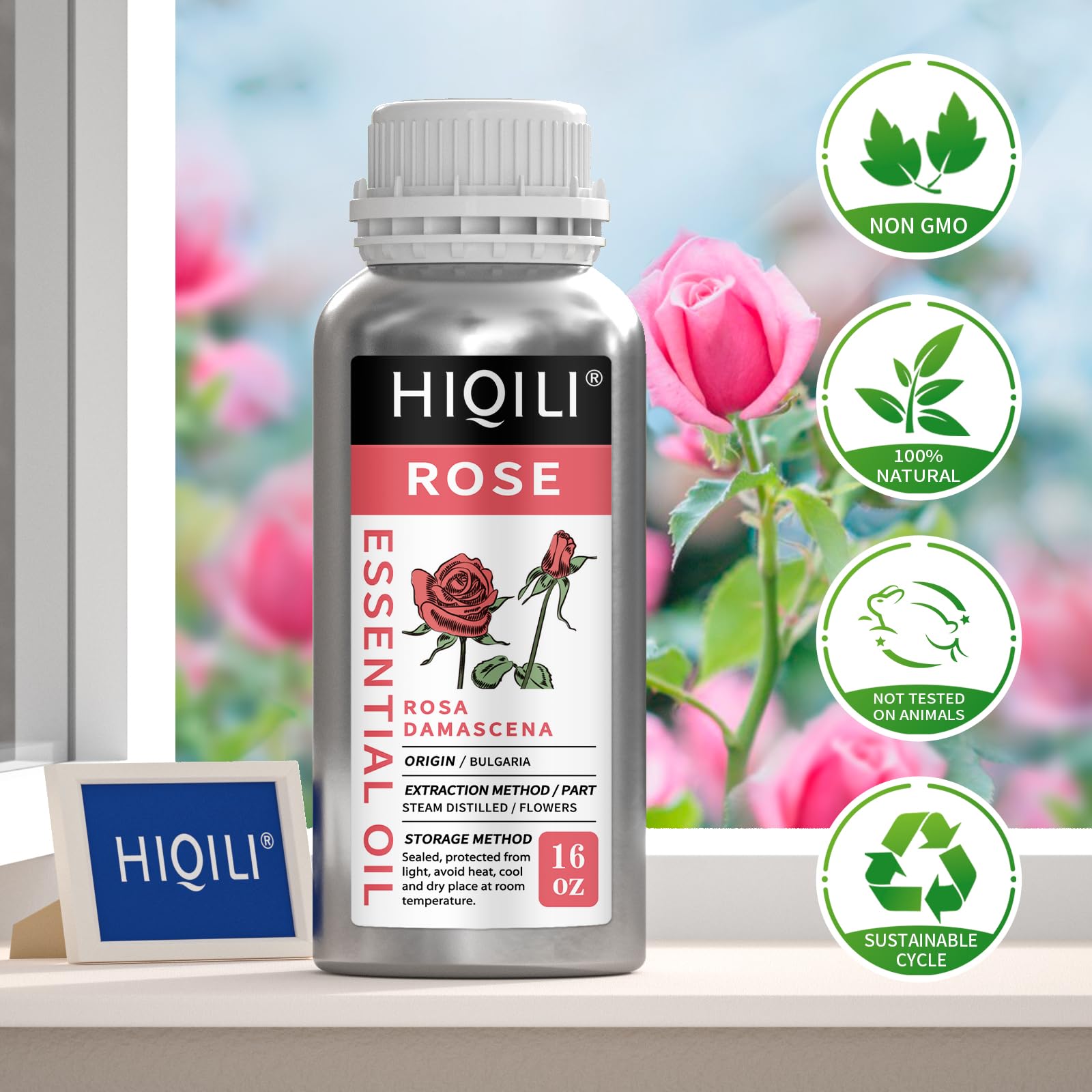 HIQILI Black Pepper Essential Oil for Aromatherapy & Diffuser - Natural Spicy & Warming Scent - Therapeutic Grade - 3.38 Fl Oz