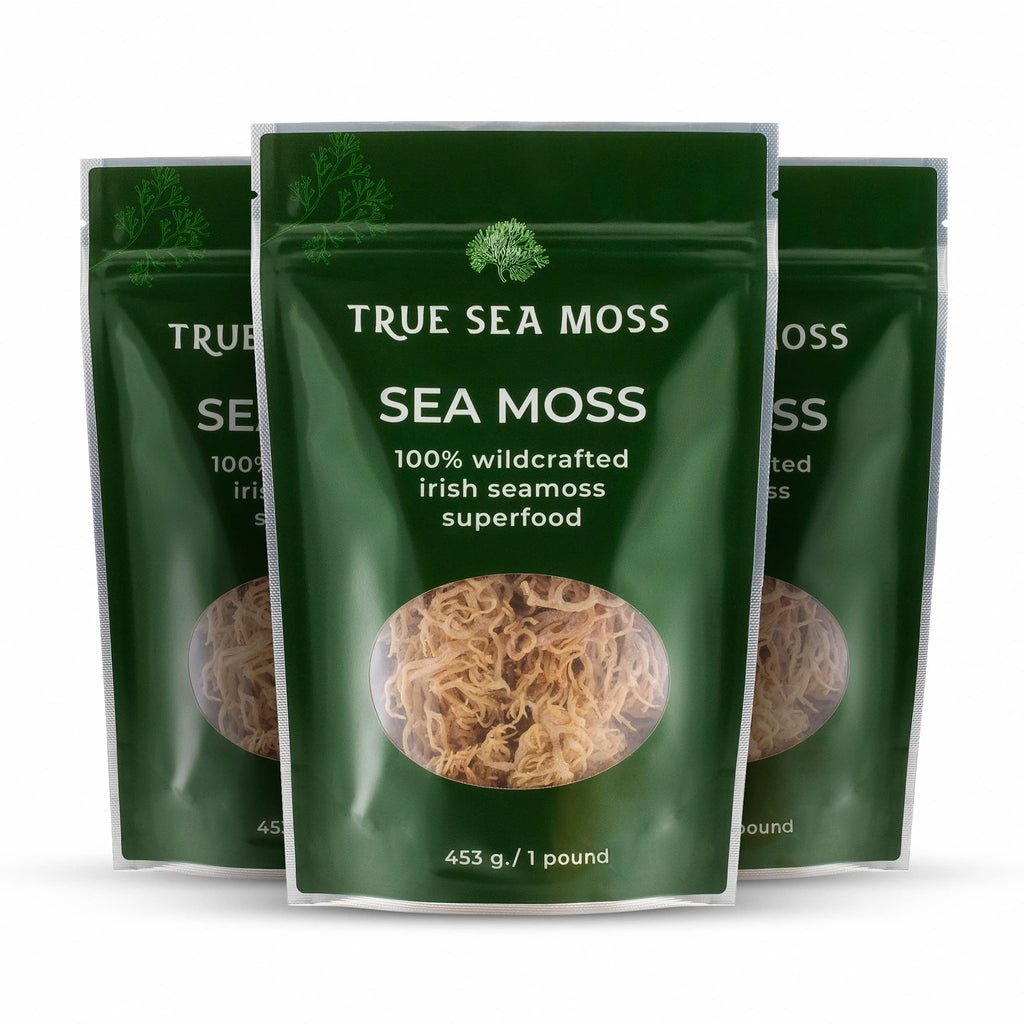 Sea Moss Raw – Wildcrafted Irish Sea Moss for Digestion and Gut Health – Makes 100oz of Gel – Sundried 8oz