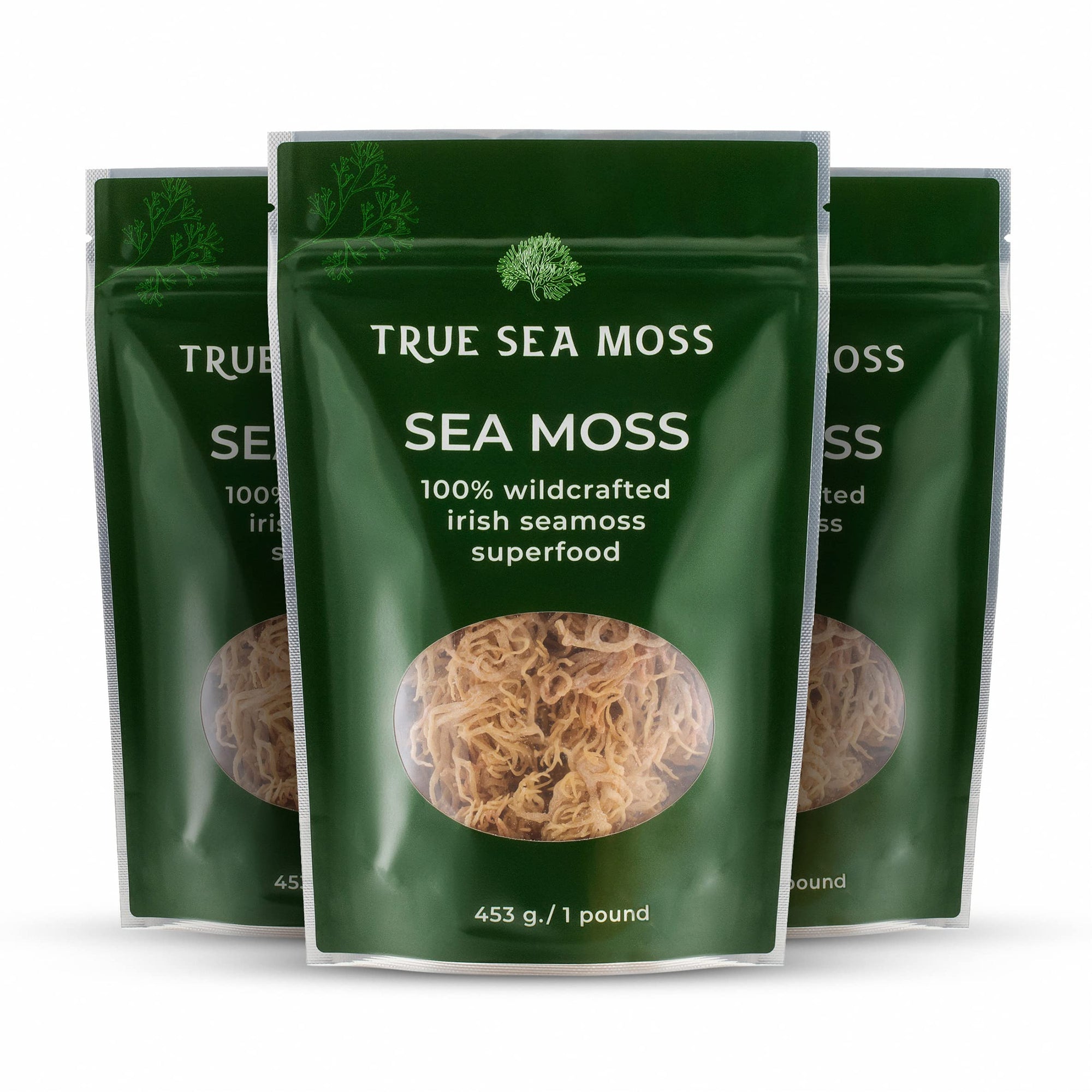 Sea Moss Raw – Wildcrafted Irish Sea Moss for Digestion and Gut Health – Makes 100oz of Gel – Sundried 8oz